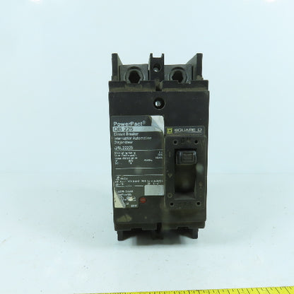 Square D QBL22225 HACR Type Q2L 225A Circuit Breaker 2-Pole 240V / 480Y