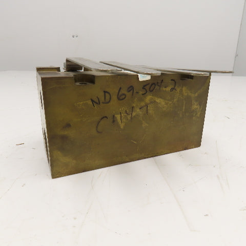 PLC SPS412B 1" NPT x 1/2" NPT 4 Way Brass Supply/Return Manifold Shut Off