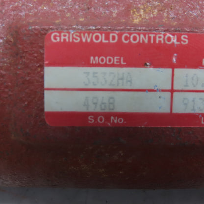 Griswold Controls 3532HA Flow Control Valve 1-1/4" or 1" FNPT