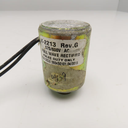 K-2213 575/600V AC Full Wave Rectified Pulse Duty Solenoid