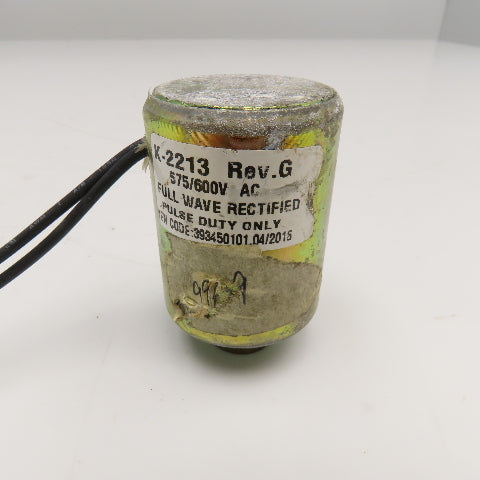 K-2213 575/600V AC Full Wave Rectified Pulse Duty Solenoid