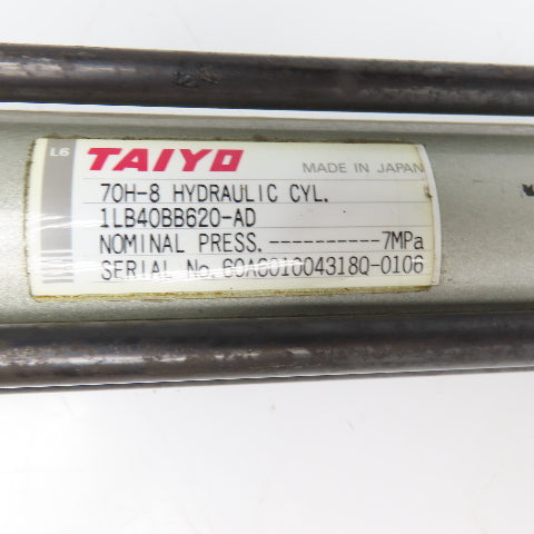 Taiyo 70H-8 50mm Bore 600mm Stroke Double Acting Hydraulic Cylinder