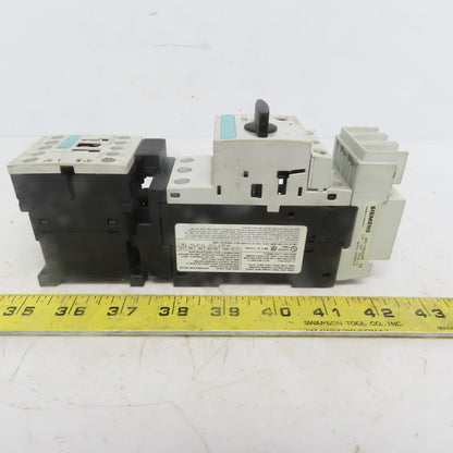 Siemens 3RV1021-4CA10 Motor Starter W/3RT1017-1AK61 Contactor