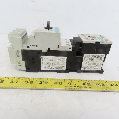 Siemens 3RV1021-4CA10 Motor Starter W/3RT1017-1AK61 Contactor