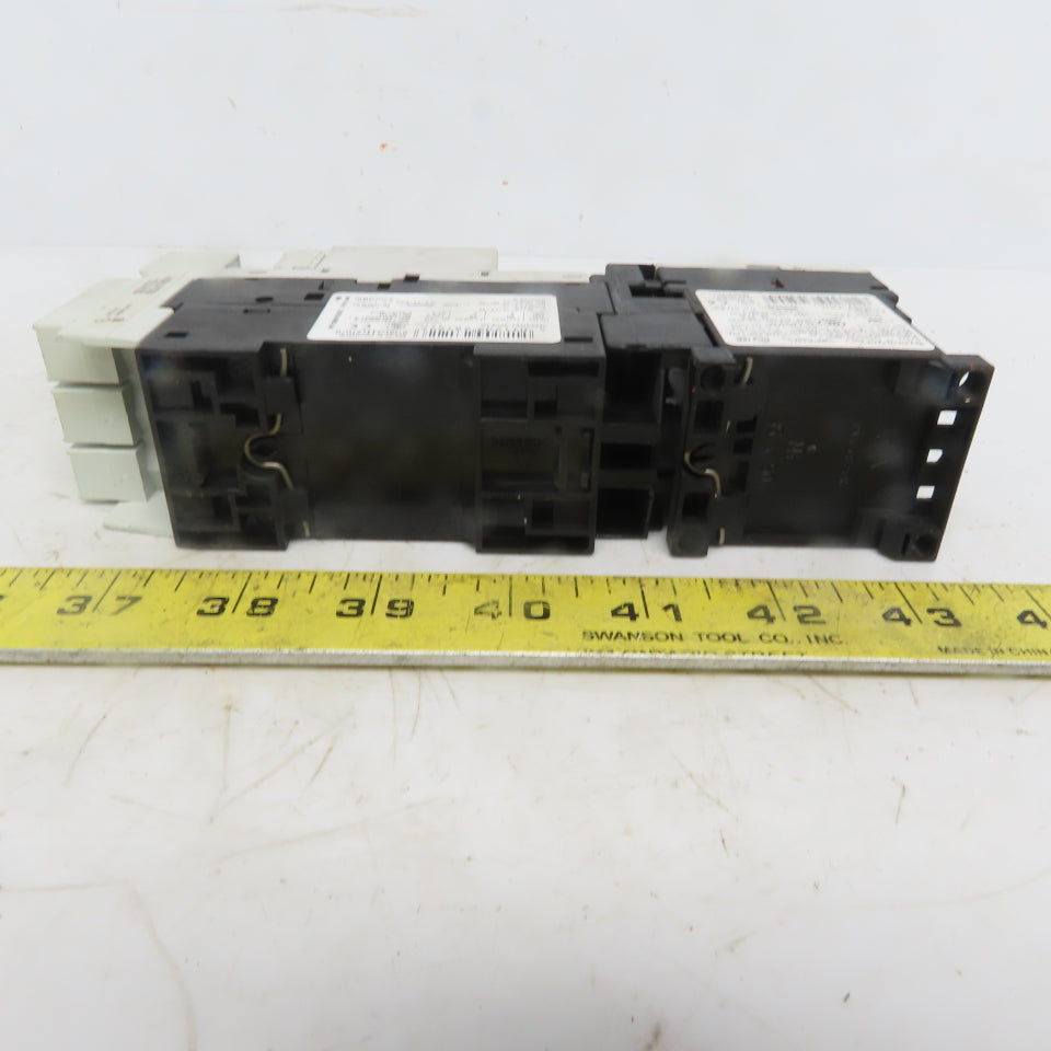 Siemens 3RV1021-4CA10 Motor Starter W/3RT1017-1AK61 Contactor