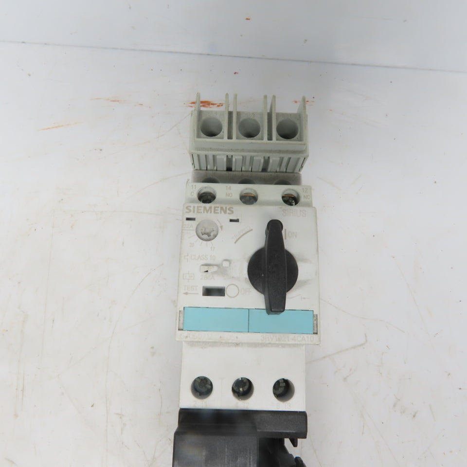 Siemens 3RV1021-4CA10 Motor Starter W/3RT1017-1AK61 Contactor