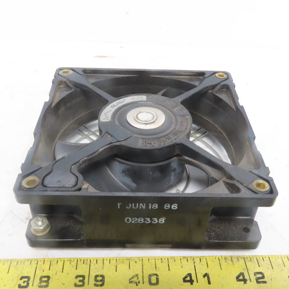 Rotron Inc. Muffin MU2B1 AC Cooling Fan 115V 14W 4-3/8" Diameter W/Grill
