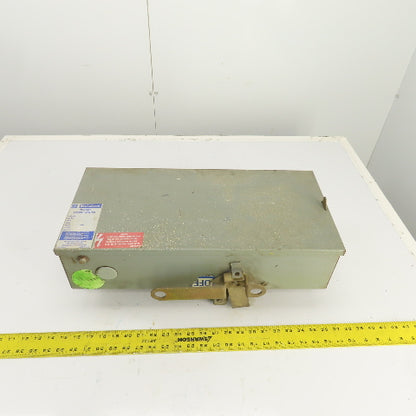 Westinghouse 2528D46G03 I-T-E 60 Amp Fusible Bus Plug Tap Switch 600VAC 3PH 3W