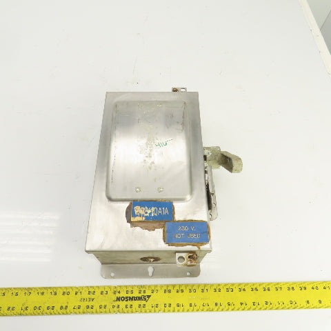 Siemens F321SSR 30A Stainless Steel Safety Disconnect Switch 240V 4/4X Enc.
