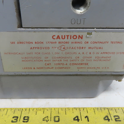 Leeds & Northrup 10970-4 Electro-Pneumatic Converter 20PSI