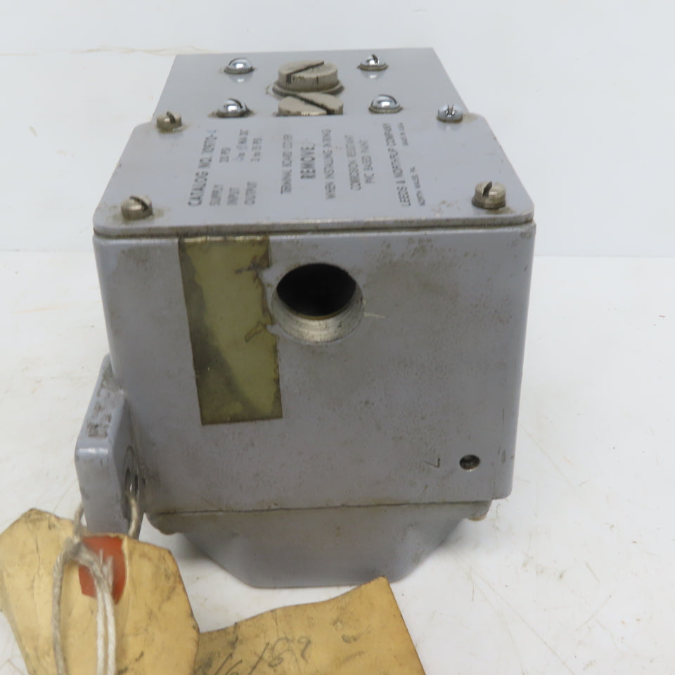Leeds & Northrup 10970-4 Electro-Pneumatic Converter 20PSI