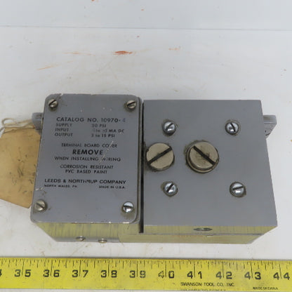 Leeds & Northrup 10970-4 Electro-Pneumatic Converter 20PSI