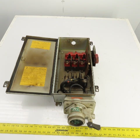 Appleton WSRD6352 60A Heavy Duty Fusible Safety Disconnect Switch 600V WRDK6034