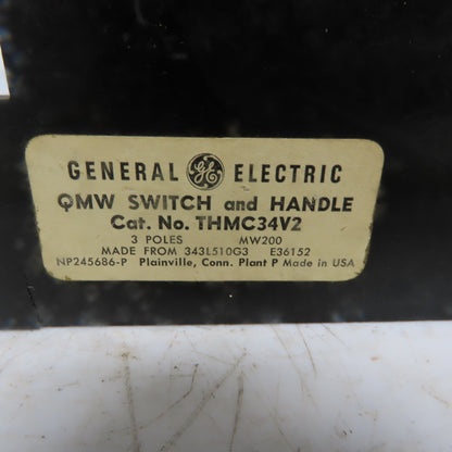 GE General Electric THMS34V2 QMR 3 Pole MW200 600V Fusible Disconnect Switch