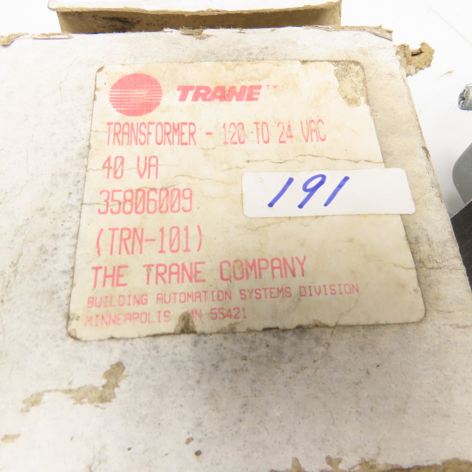 Trane 35806009 TRN-101 120V Primary 24VAC Secondary 40A Transformer