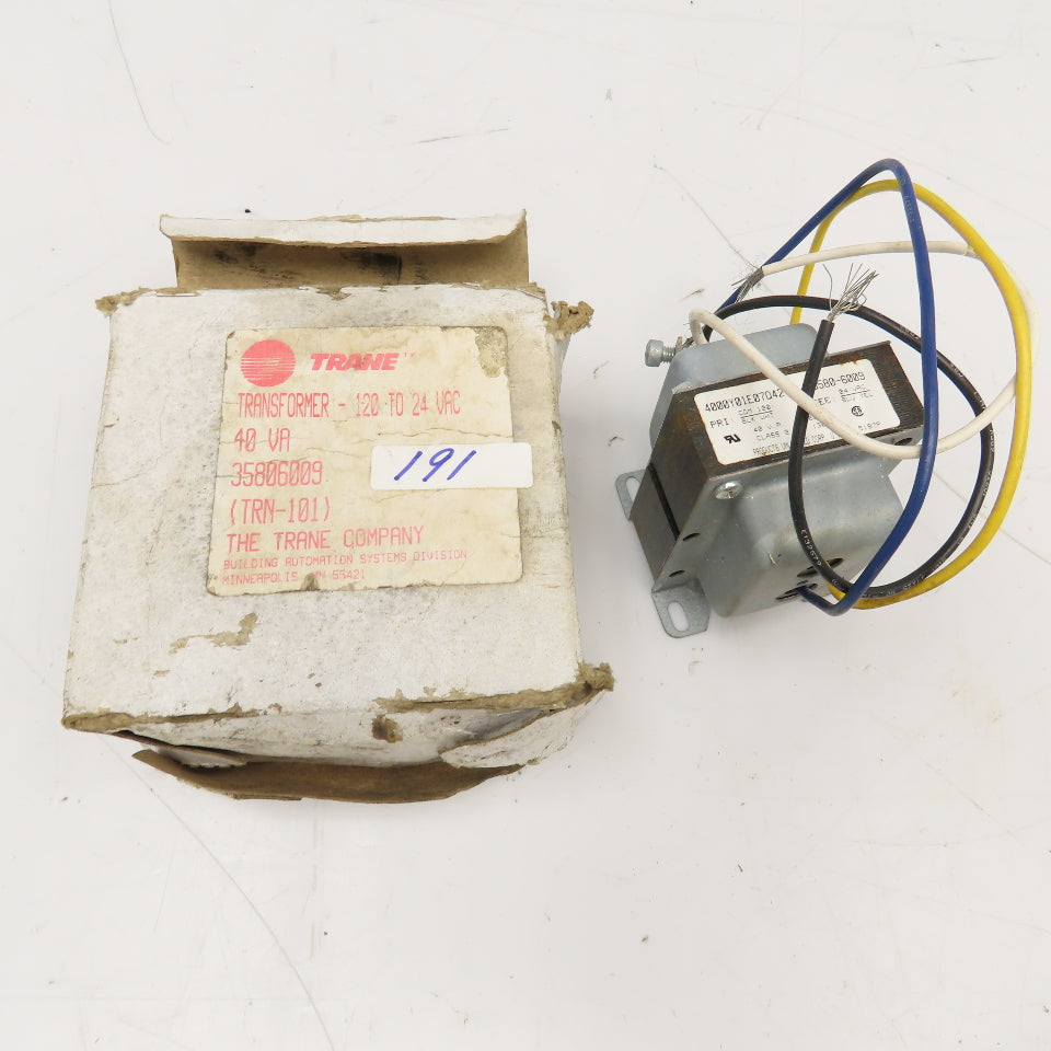 Trane 35806009 TRN-101 120V Primary 24VAC Secondary 40A Transformer