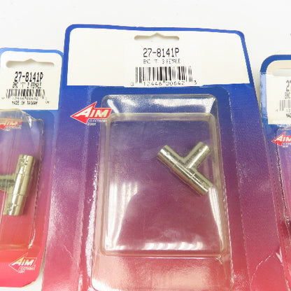 AIM Electronics 27-8141P BNC T 3 Way RF Connector Lot Of 5
