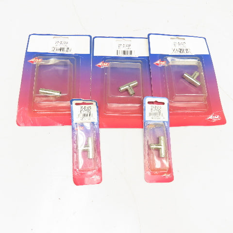 AIM Electronics 27-8141P BNC T 3 Way RF Connector Lot Of 5