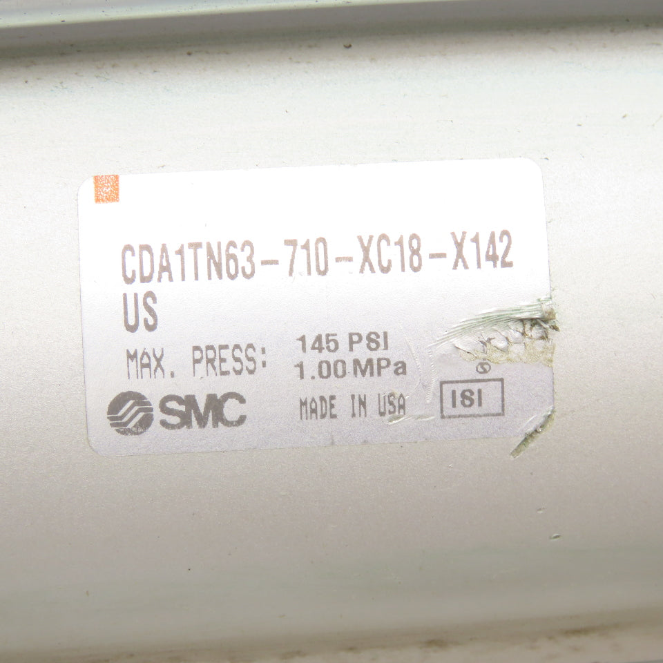 SMC 63mm Bore 710mm Double Acting Center Trunnion Air Cylinder