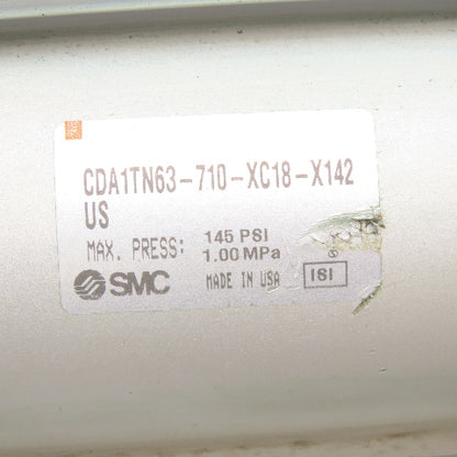 SMC 63mm Bore 710mm Double Acting Center Trunnion Air Cylinder