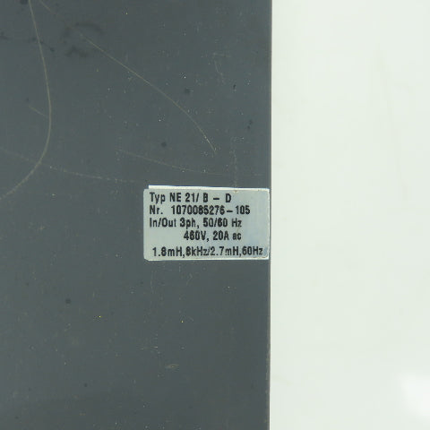 Bosch NE21/B-D 460V Power Supply 20A 50/60Hz