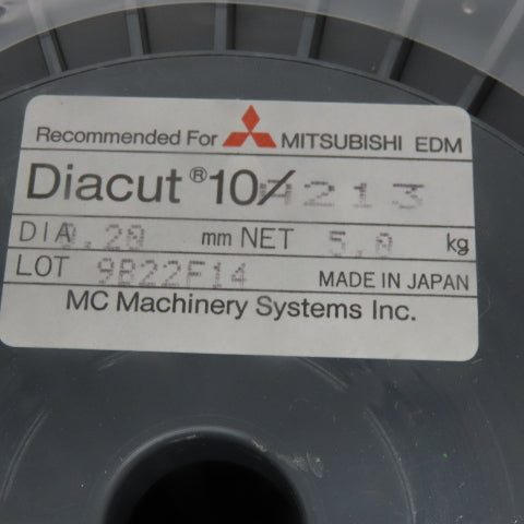 Mitsubishi A213 Diacut 10 Spooled EDM Wire 0.20 mm (.008") 11LB Spool