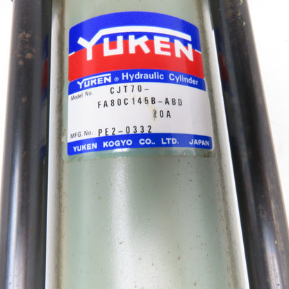 Yuken CJT70-FA80C145B-ABD 20A 70mm Bore 145mm Stroke Hydraulic Cylinder