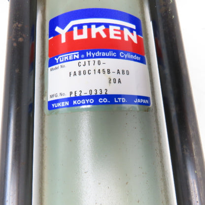 Yuken CJT70-FA80C145B-ABD 20A 70mm Bore 145mm Stroke Hydraulic Cylinder