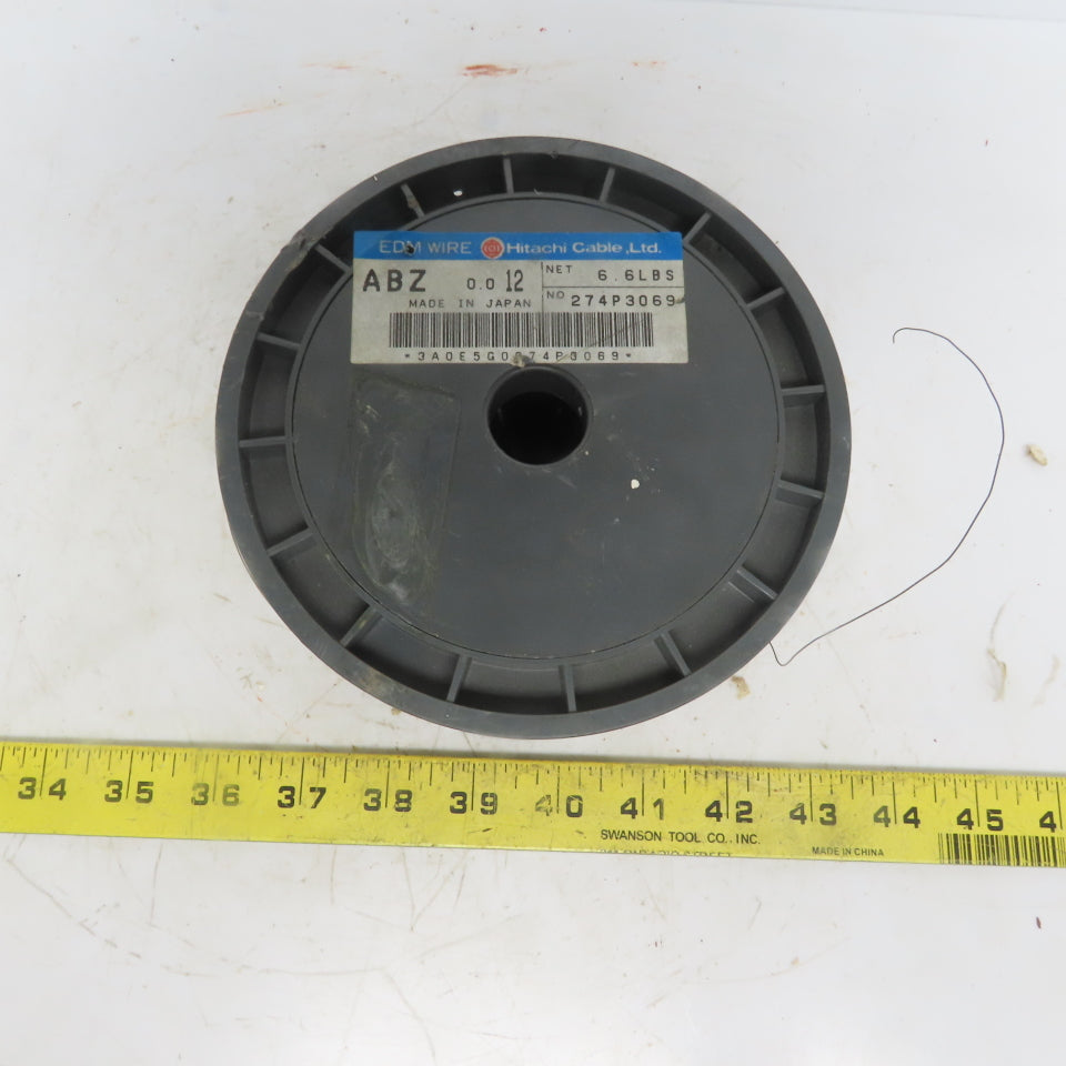 Hitachi ABZ Spooled EDM Wire Hard Brass 0.12mm (.0005") 6lb Spool