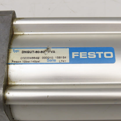 Festo DNGUT-80-80-PVA 80mm Bore 80mm Stroke Dual Stroke Single Rod Cylinder