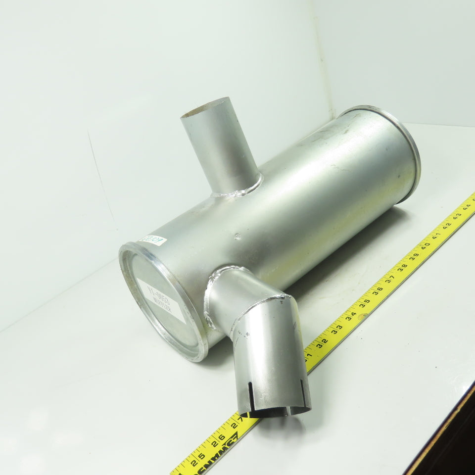 YI-0053 15" Muffler Silencer 2-3/8"OD & 2-5/8"OD Connection