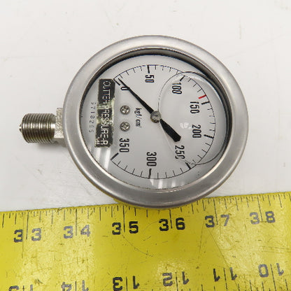 NKS 9718259 Liquid Filled Pressure Gauge 0-350 kgf/cm2 G3/8"