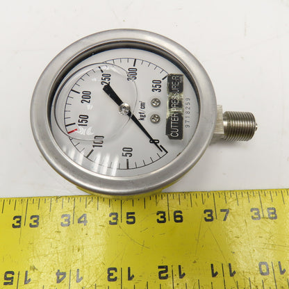 NKS 9718259 Liquid Filled Pressure Gauge 0-350 kgf/cm2 G3/8"
