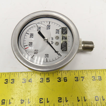 NKS 9718259 Liquid Filled Pressure Gauge 0-350 kgf/cm2 G3/8"