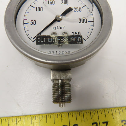 NKS 9718259 Liquid Filled Pressure Gauge 0-350 kgf/cm2 G3/8"