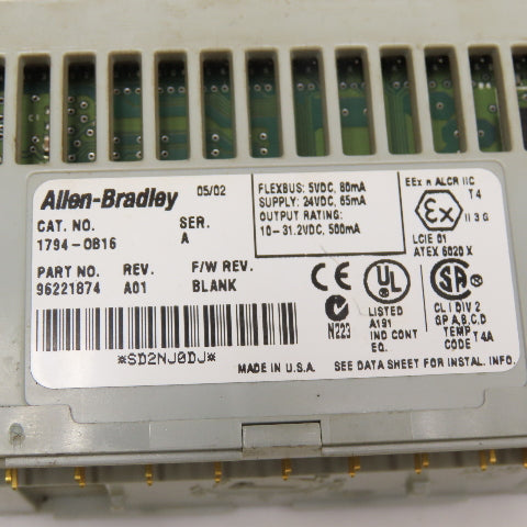 Allen Bradley 1794-OB16P Flex I/O 24VDC Source Output Module Lot Of 3