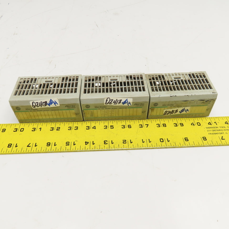 Allen Bradley 1794-OB16P Flex I/O 24VDC Source Output Module Lot Of 3