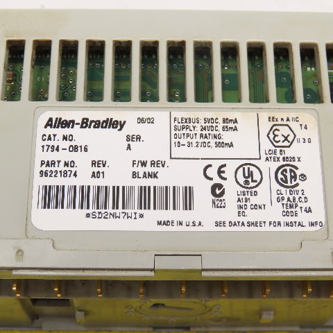 Allen Bradley 1794-OB16 Flex I/O 24VDC Source Output Module Lot Of 3