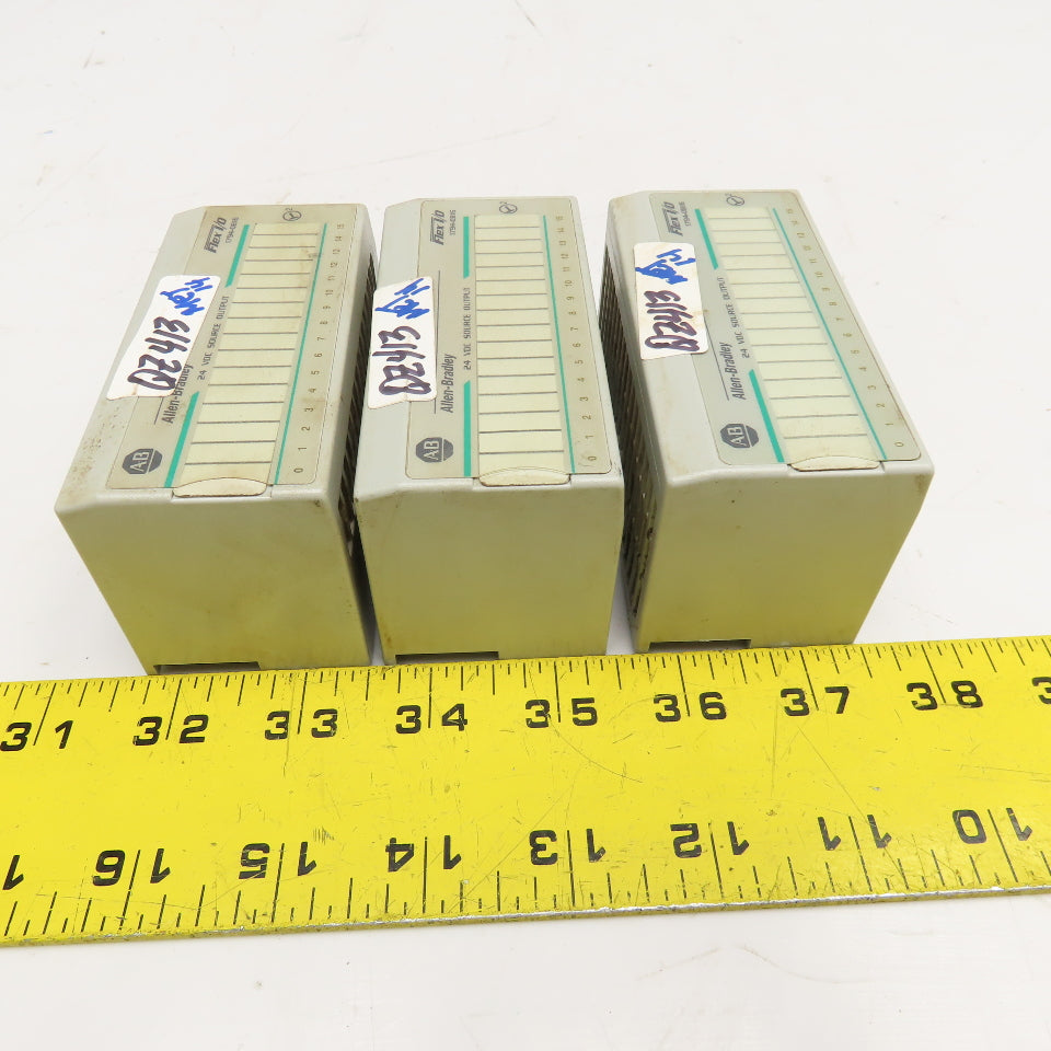 Allen Bradley 1794-OB16 Flex I/O 24VDC Source Output Module Lot Of 3