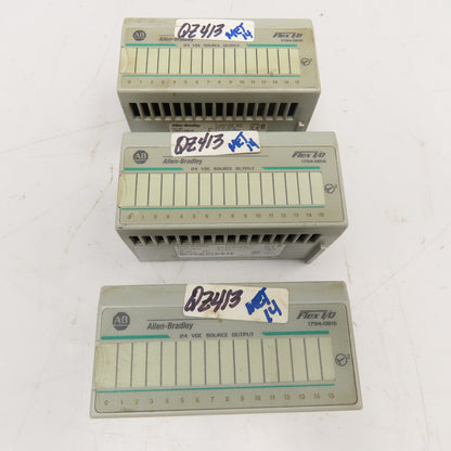 Allen Bradley 1794-OB16 Flex I/O 24VDC Source Output Module Lot Of 3