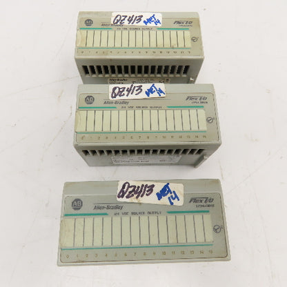 Allen Bradley 1794-OB16 Flex I/O 24VDC Source Output Module Lot Of 3