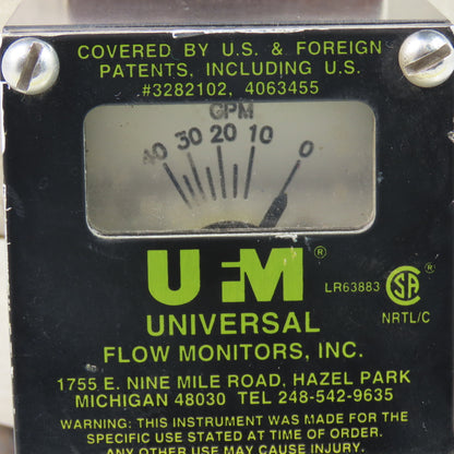UFN MH-NSF40GM-10-32V1.0M3WR-PC4M-G-Z86 0-40GPM Flow Meter 1-1/4" NPT