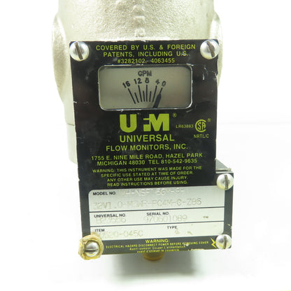 UFN MH-NSF16GM-8-32V1.0-M3WR-PC4M-C-Z86 0-16GPM Flow Meter 1" NPT Type 4