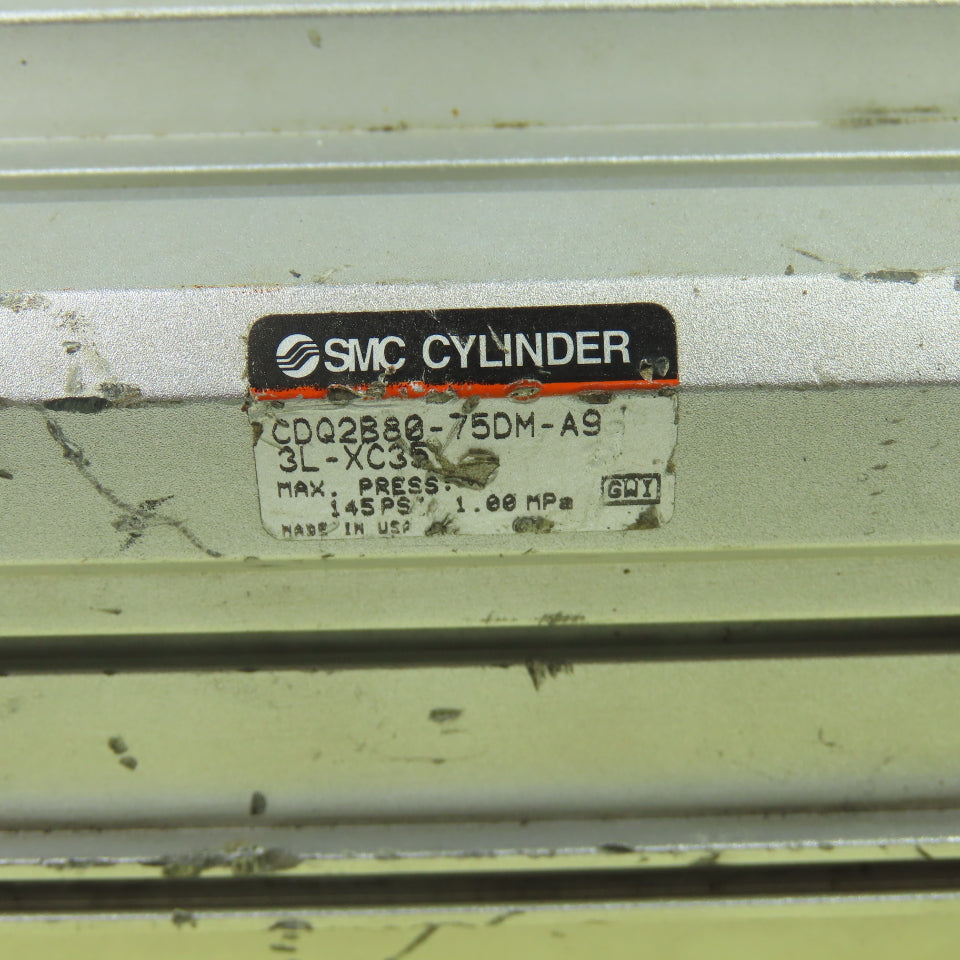SMC CDQ2B80-75DM-A9 75mm Bore 74mm Stroke Double Acting Air Cylinder
