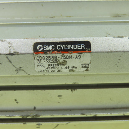 SMC CDQ2B80-75DM-A9 75mm Bore 74mm Stroke Double Acting Air Cylinder