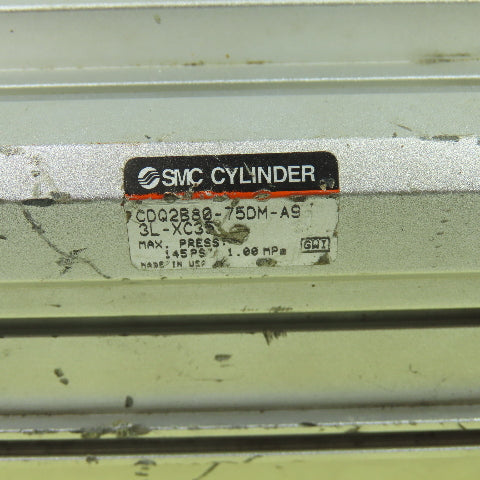 SMC CDQ2B80-75DM-A9 75mm Bore 74mm Stroke Double Acting Air Cylinder