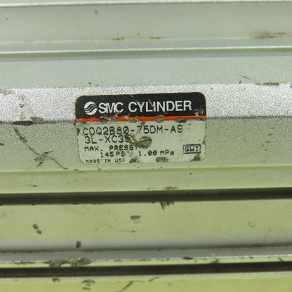 SMC CDQ2B80-75DM-A9 75mm Bore 74mm Stroke Double Acting Air Cylinder