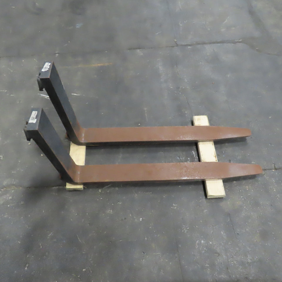40" x 4" Tapered Class 2 Forklift Fork 16" Carriage No Locks Lot Of 2