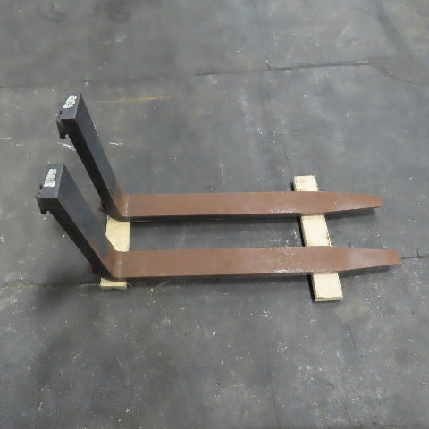 40" x 4" Tapered Class 2 Forklift Fork 16" Carriage No Locks Lot Of 2