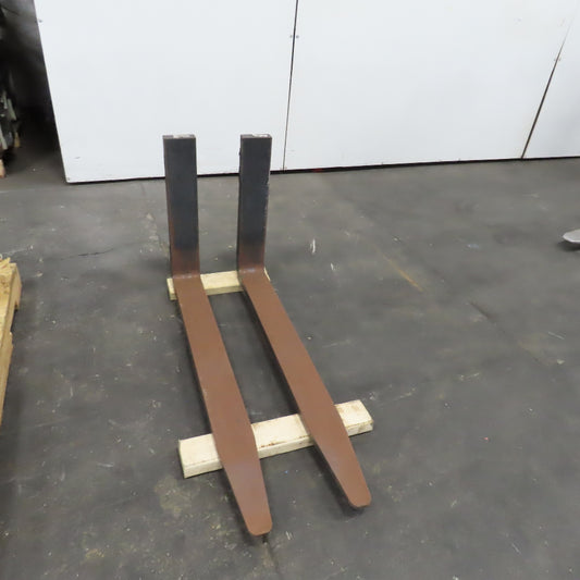 40" x 4" Tapered Class 2 Forklift Fork 16" Carriage No Locks Lot Of 2